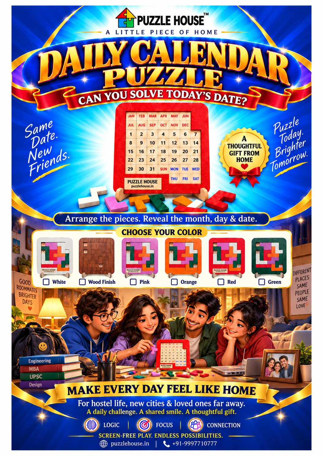 Daily Calendar Puzzle